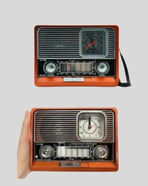 Dekoratif Vintage Radyo – Klasik Görünüm Modern Fonksiyon ve Uzun Ömürlü Kullanım