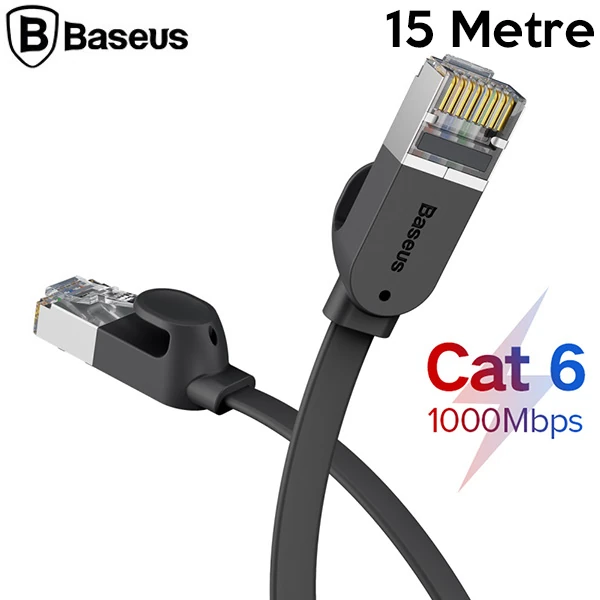 Baseus high Speed Six types of RJ45 Gigabit Ethernet kablosu (round cable)15metre-(5775)