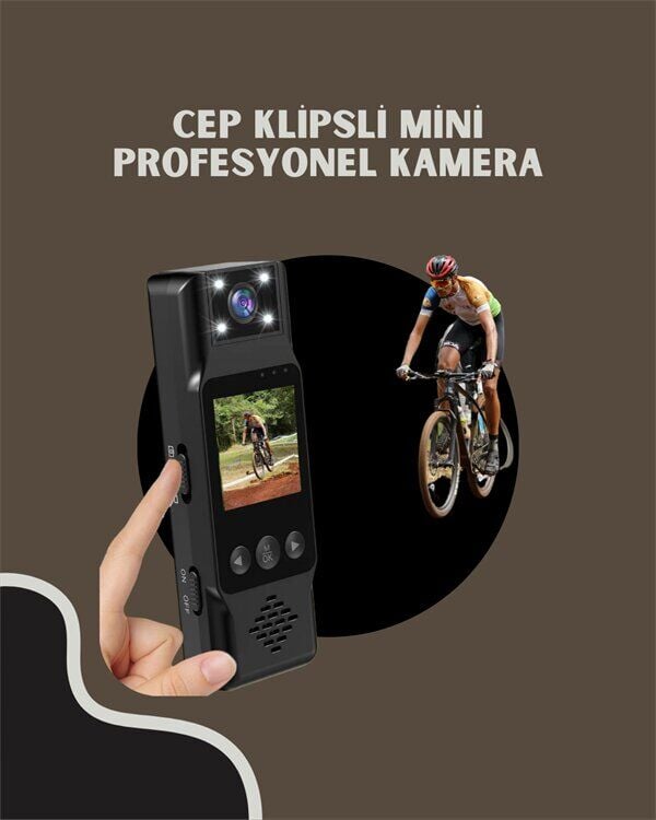 WiFi Özellikli Taşınabilir Kamera – 1.3” TFT Ekran 3MP Fotoğraf 128GB Kart Desteği