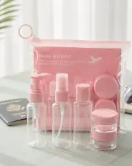 Taşınabilir 5 Parça Seyahat Şişesi Seti Şeffaf Kozmetik Dolum Kabı
