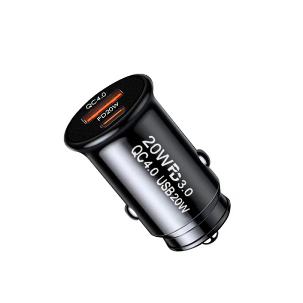 ALLY 20W USB Ve Type-c Çıkışlı Araç İçi Çakmaklık Hızlı Şarj Başlığı-(5775)
