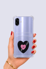 Samsung Galaxy A07 Kartlıklı Vinly Desenli Kılıf
