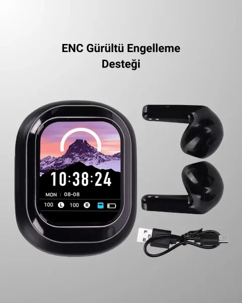 ENC Destekli Bluetooth 5.4 Kulaklık – EQ Ayarlı Akıllı Kutulu