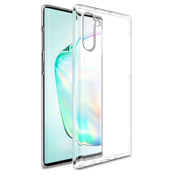 Ally Samsung Galaxy Note 10 Ultra Slim Fit Şeffaf Silikon Kılıf-(5775)