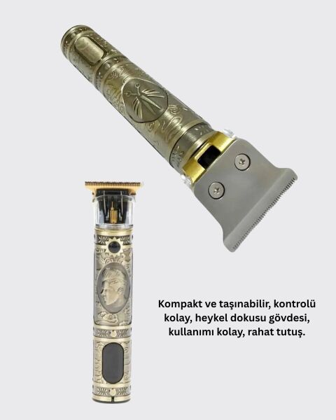 Güçlü Motorlu 4 Kılavuz Taraklı Kompakt Saç Kesme Makinesi – Uzun Pil Ömürlü