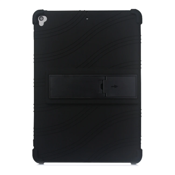 İPad 7 10.2 inch- İPad Air 3 10.5 inch Kılıf Standlı Darbe Emici Silikon Kılıf-(5775)