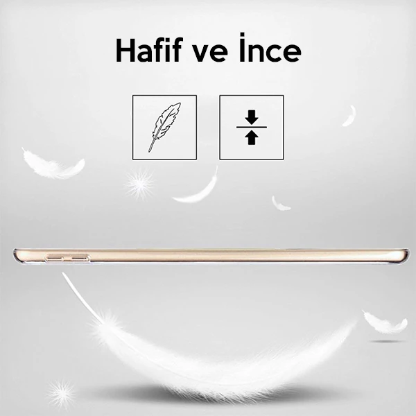 Ally İPad 9.7 2018 İPad 9.7 2017 Şeffaf Tpu Soft Silikon Kılıf-(5775)