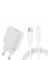 iPhone 14 13 12 11 8 Plus 7 Uyumlu 20W PD Hızlı Şarj Seti