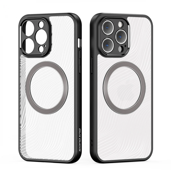Dux Ducis iPhone 13 Pro Max Aimo Series MagSafe Premium Buzlu Sert PC-TPU Kılıf-(5775)