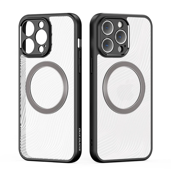 Dux Ducis iPhone 12 Pro Max Aimo Series Mag Safe Premium Buzlu Sert PC-TPU Kılıf-(5775)