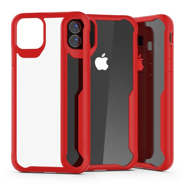 İPhone 11 Pro Max 6.5 İnch Shock Absorption PC+TPU Darbe Emici Kılıf-(5775)