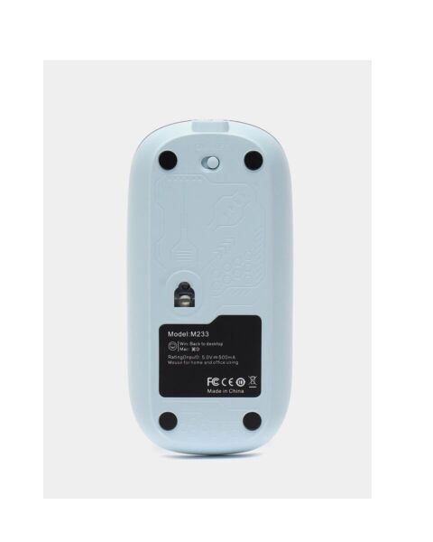 Bluetooth 5.2 ve 2.4G USB Kablosuz Mouse Pilli Mavi Tasarım