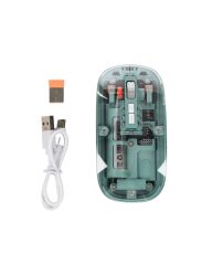 Bluetooth ve 2.4G USB Destekli Pilli Kablosuz Şeffaf Mouse