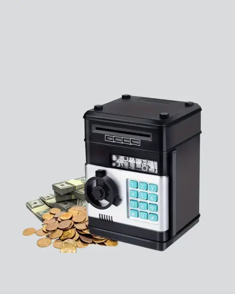 Işıklı Sesli Şifreli ATM Görünümlü Kasa Kumbara