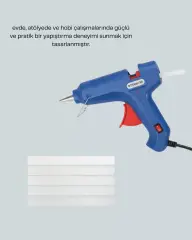 40W Sıcak Mum Silikon Tabancası 5 Silikon Hediyeli Hızlı Yapıştırma