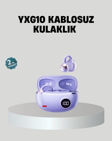 Kulak Arkası Klipsli Bluetooth Kulaklık YXG10 Silikon Malzemeli Ergonomik