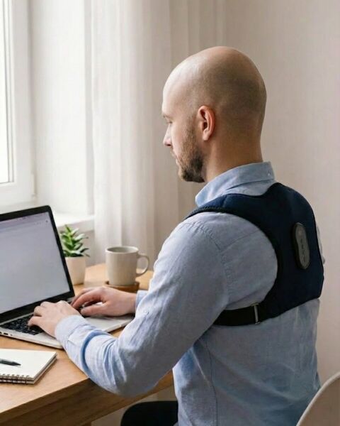 Akıllı Postür Düzeltici Masaj Kemeri Medikal Destekli
