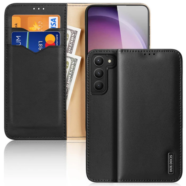 Dux Ducis SM Galaxy S23 Plus Kılıf Mıknatıslı Cüzdanlı Deri Kılıf Hivo Series-(5775)