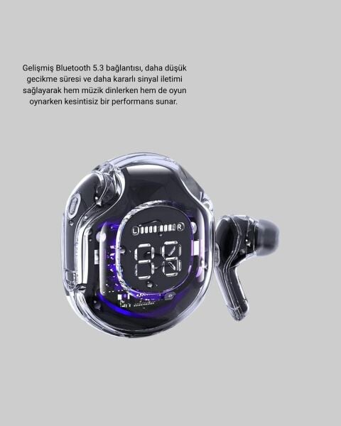 Bluetooth 5.3 TWS Kulaklık Gürültü Engelleyici Üçlü Mikrofonlu Ergonomik Tasarım