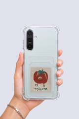 Samsung Galaxy A26 Kartlıklı Tomato Desenli Kılıf