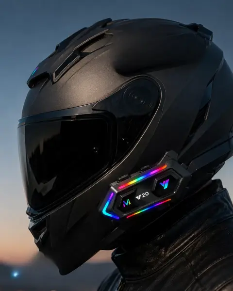 6. Bluetooth 5.3 Kask İçi Intercom Kulaklık IPX6 Suya Dayanıklı Tasarım
