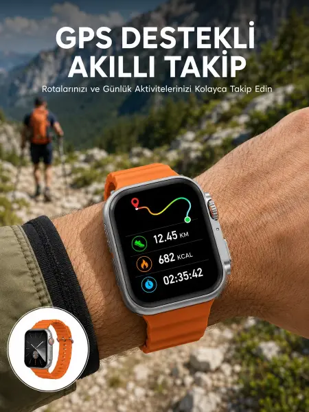 Yeni Nesil Çağrı Cevaplayabilen 47 MM Titreşimli Çok Fonksiyonlu Akıllı Saat Yeni Nesil