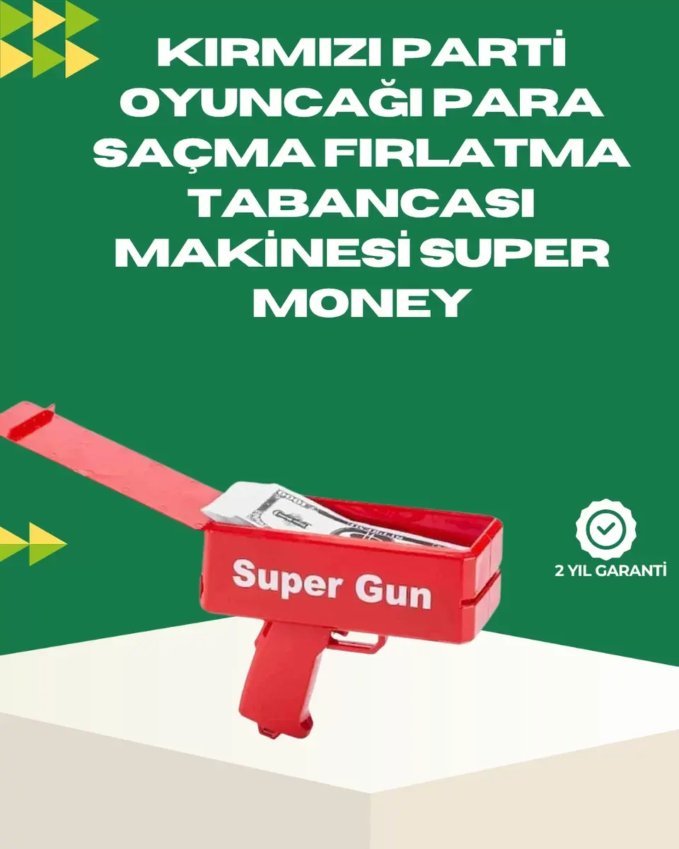Elektrikli Money Gun Oyuncak Parti Tabancası