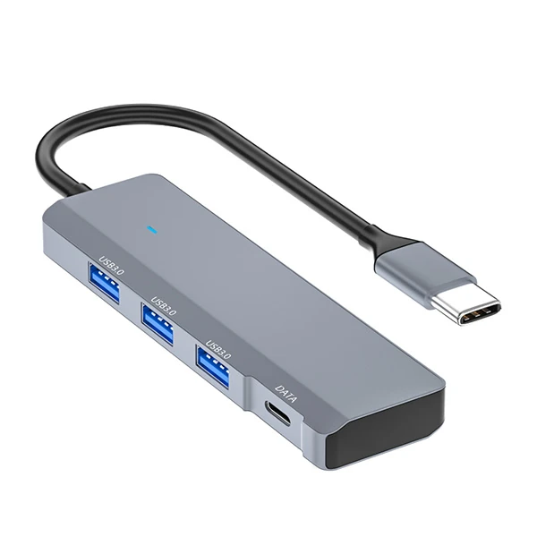 Ally ADS-309C 4in1 Type-C to USB + Type-C Hub Adaptör Çevirici Dönüştürücü Çoğaltıcı-(5775)