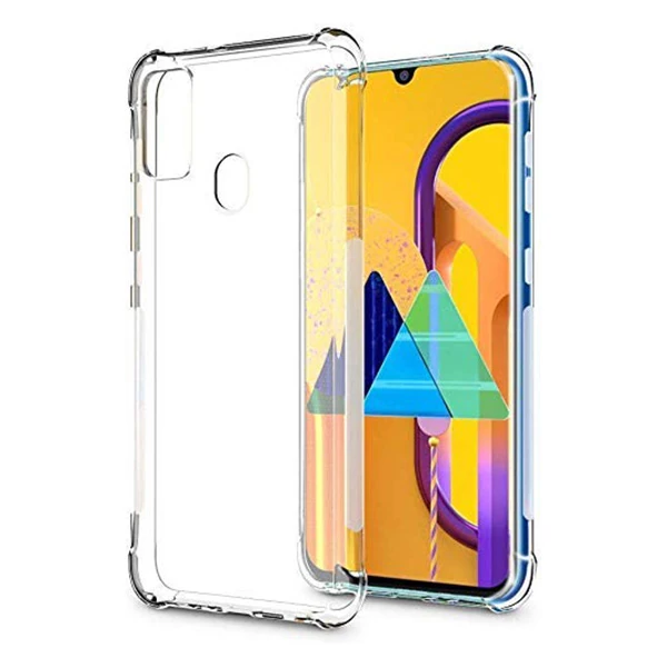 Ally Samsung Galaxy M30S Anti-Drop Darbe Emici Silikon Kılıf-(5775)