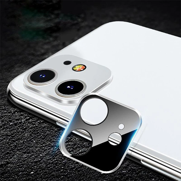 iPhone 11 6.1 İnch 3D Metal Kamera Koruyucu Metal Lens-(5775)