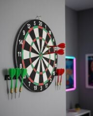 Şık Tasarımlı Dart Tahtası 12 İnç Dayanıklı Ahşap Gövde