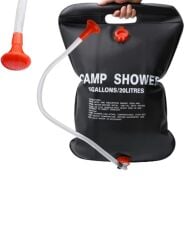 Güneş Enerjili Dış Mekan Duşu 20 Litre Dayanıklı PVC Kamp Duş Sistemi