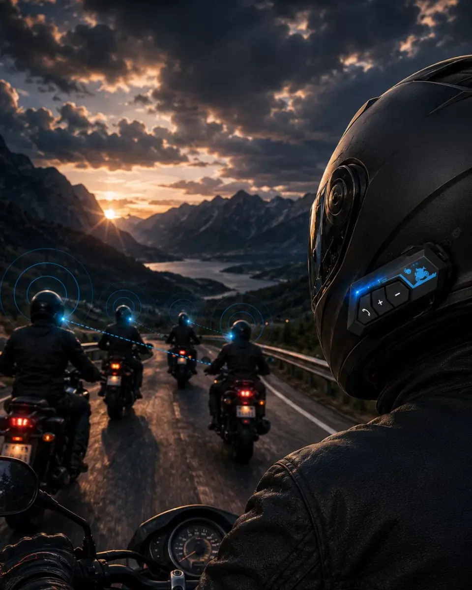 Motosiklet Kaskı İçin Bluetooth Kulaklık Hands Free Çağrı Özellikli