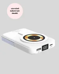 MagSafe Uyumlu Kablosuz Powerbank Hızlı Şarj Özellikli Yeni Nesil