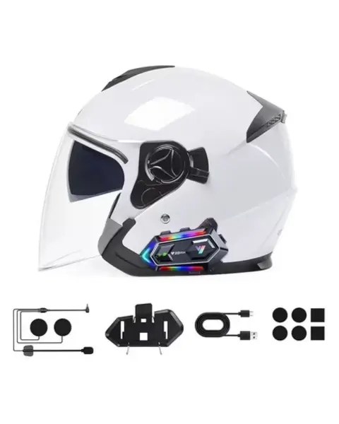 Bluetooth 5.3 Motosiklet Kask Intercom Gürültü Engelleyici Su Geçirmez Kulaklık