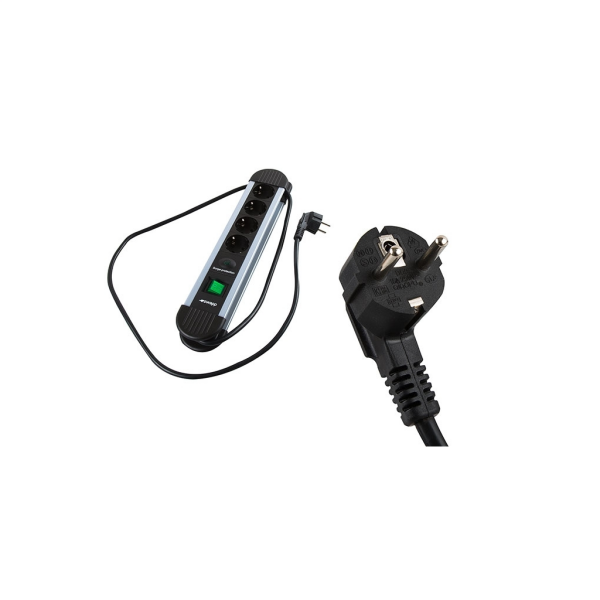 S-LINK Swapp SPGKS03 3 Soket Akım Korumalı Priz 1.5Mt Kablo 900 Joule (Gri) %100 Bakır(1923)