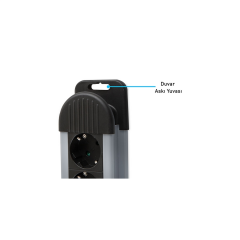 S-LINK Swapp SPGKS03 3 Soket Akım Korumalı Priz 1.5Mt Kablo 900 Joule (Gri) %100 Bakır(1923)