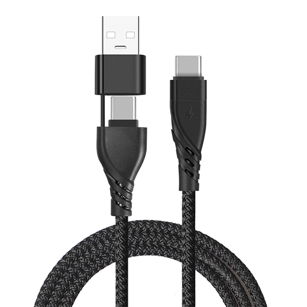 ALLY 2in1 USB Type C To PD Kablosu+USB Kablo-(5775)