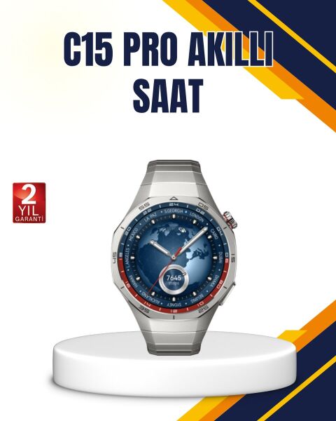 Gümüş Akıllı Saat 46mm Kasa