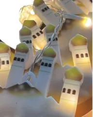 Hilal Yıldız LED Ramazan Işığı 3 Metre Dekoratif Perde Aydınlatması