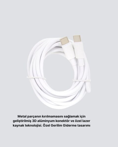 Yüksek Hızlı 30W 5.0A Type-C Kablo Şarj