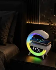 Kablosuz RGB Bluetooth Hoparlör USB FM ve AUX Destekli Taşınabilir Ses Sistemi