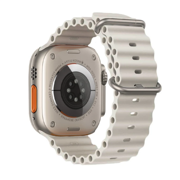 Ally Apple Watch 7-8 41mm 6-5-4 40mm Marine Silikon Kayış Kordon 3-2-1 38mm-(5775)