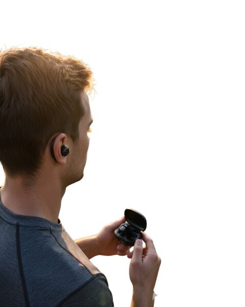 Açık Tasarım Kablosuz Bluetooth Spor Kulaklık LED Ekranlı