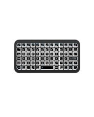 RGB Işıklı Kablosuz Mini Klavye 10 mm İnce Gövde