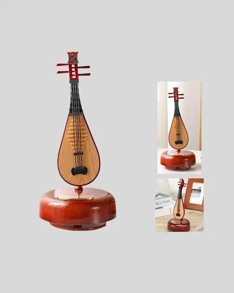 Enstrüman Şeklinde Müzik Kutusu Lüt Tasarım Melodious Music