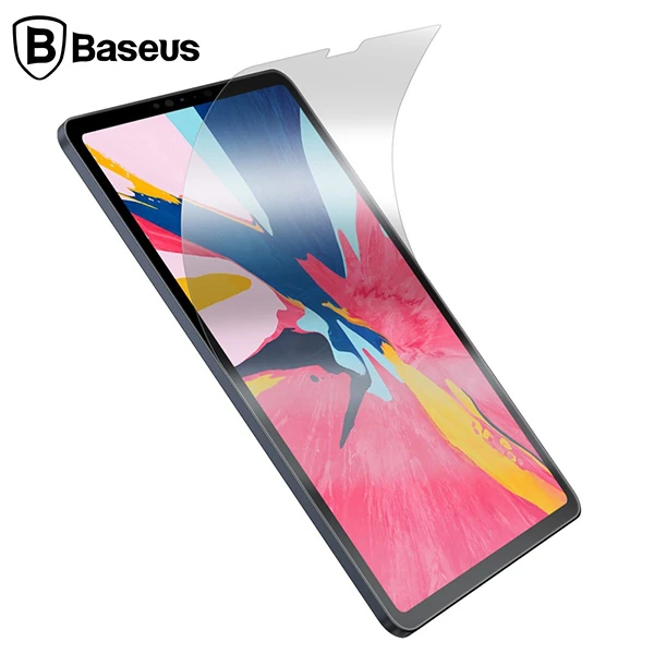 Baseus İpad Pro 12.9 İnch 2021-2020-2018 Paper Like Film Darbe Emici Pet Ekran Koruyucu-(5775)