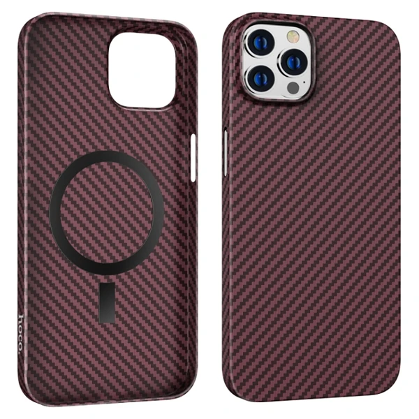 Hoco iPhone 14 Pro 6.1 Kılıf Manyetik Magsafeli Darbe Emici Telefon Kılıfı-(5775)