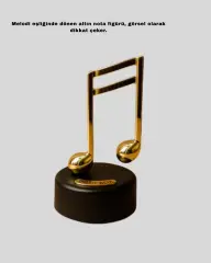 Melodious Music Altın Nota Figürlü Müzik Kutusu Yeni Nesil