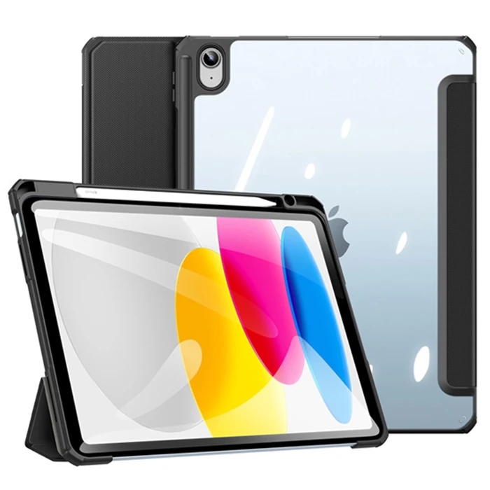 Dux Ducis iPad 10.2 2022 Kılıf Toby Series Kalem Yerli Manyetik Kapaklı Kılıf-(5775)
